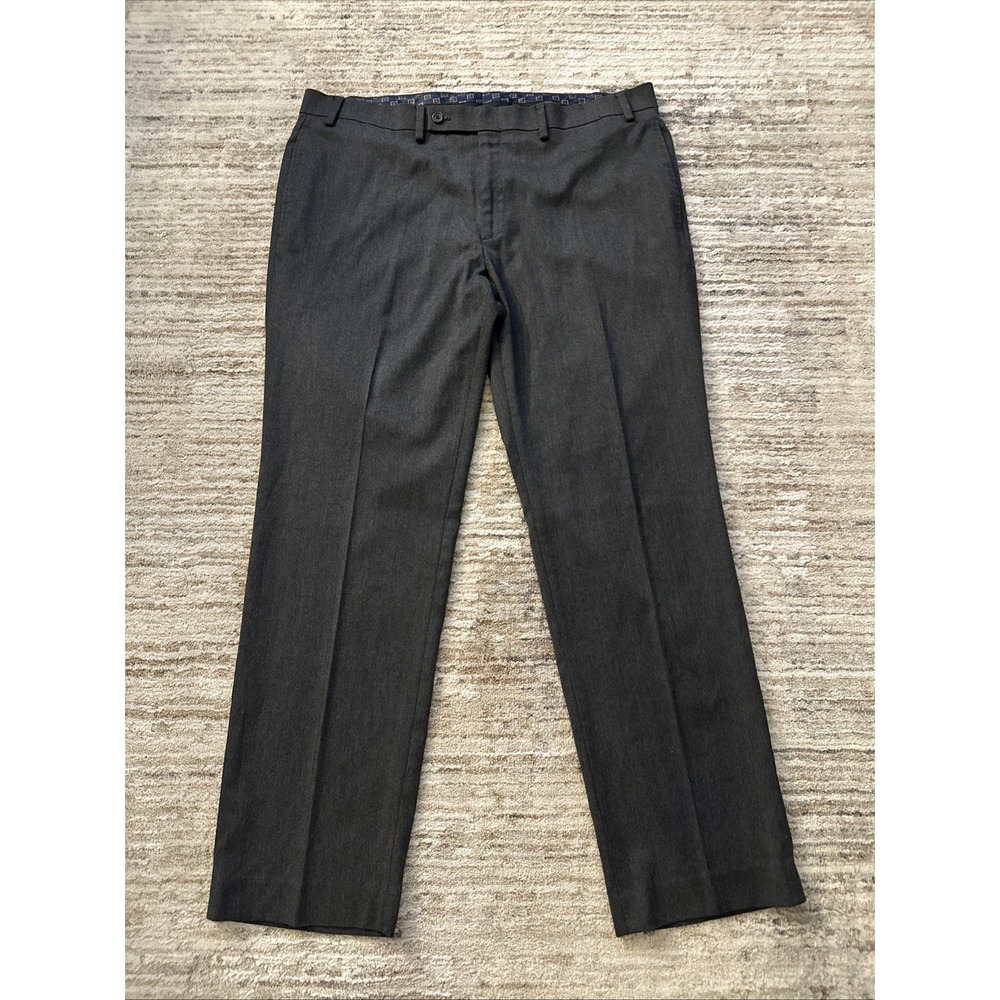 Lauren Ralph Lauren Dress Pants Men Gray Sz 38x30 Flat Front Straight Formal